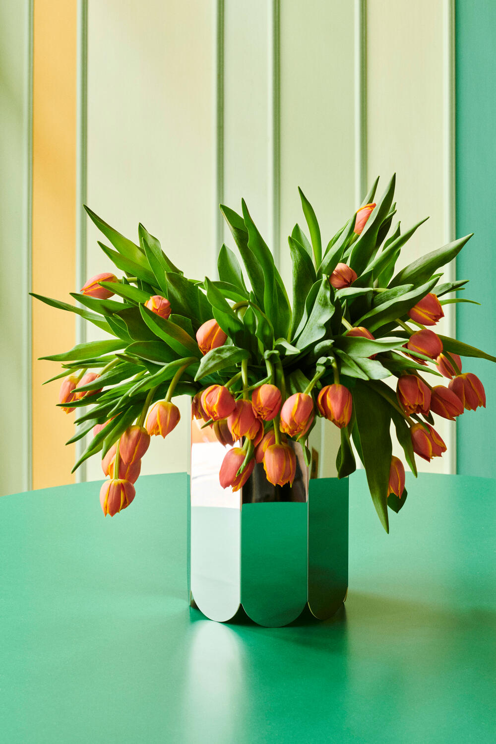 Arcs vase, Mirror - H25 cm